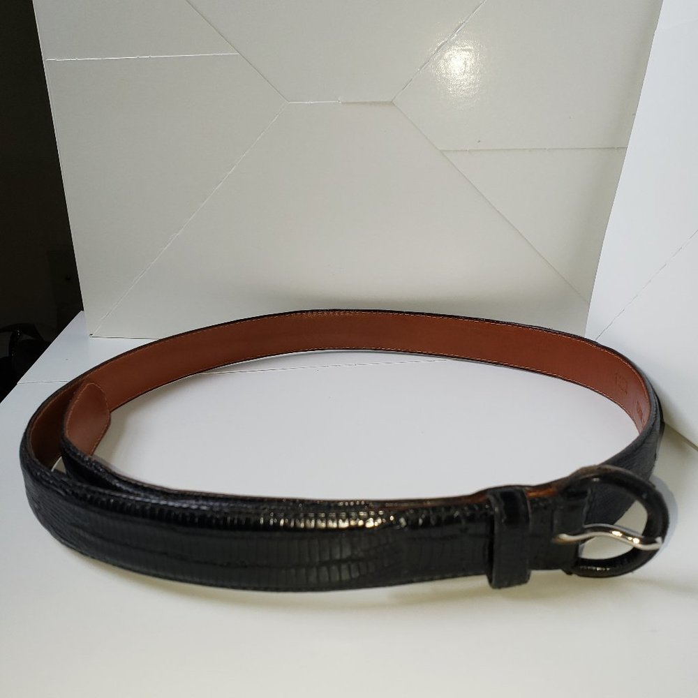 Men's Polo by R. Lauren Lizard Belt 38